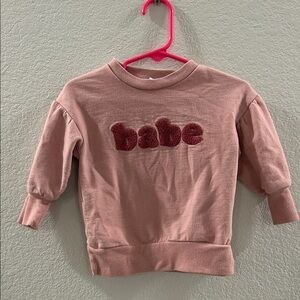Pink 'Babe' Toddler Sweatshirt